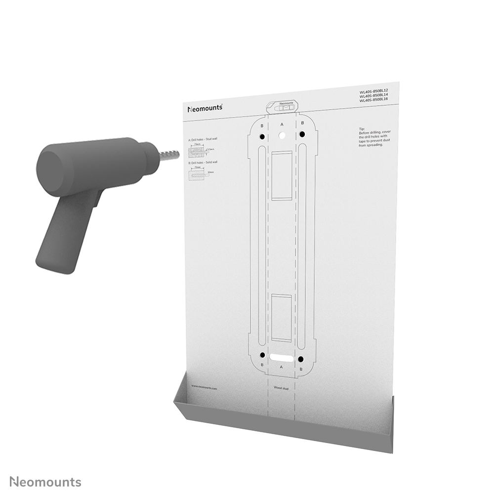 Neomounts WL40S-850BL14 Supporto TV a parete 32-65" - mobilità completa - installazione rapida